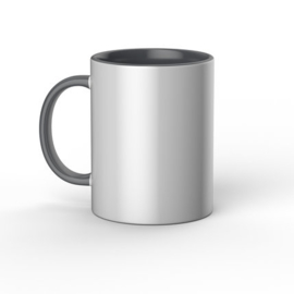 Cricut Beveled Ceramic Mug Blank White/Grey 425m