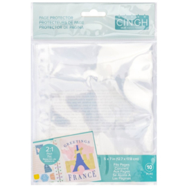 Cinch Page Protectors 5x7 Inch (10pcs)