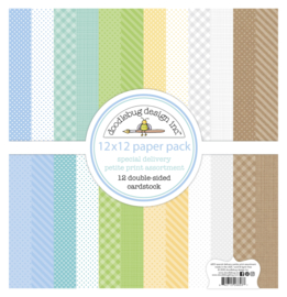 Doodlebug Design Special Delivery 12x12 Inch Petite Print Paper Pack