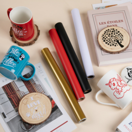 LOKLIK PERMANENT ADHESIVE VINYL MATTE - RED - 30.5 X 180 CM