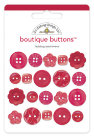 Doodlebug Design Ladybug Boutique Buttons