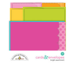 Doodlebug Design Bright Assortment Cards & Envelopes