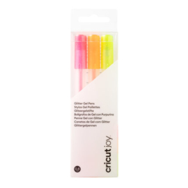 Joy Glitter Gel Pens 0.8 Neon Pink/Orange/Yellow (3pcs)