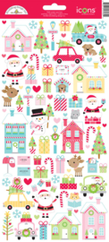 Candy Cane Lane Icons Stickers