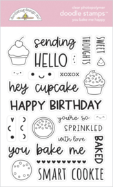 Doodlebug Design You Bake Me Happy Doodle Stamps