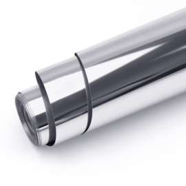 LOKLIK PERMANENT ADHESIVE VINYL MIRROR METALLIC - SILVER - 30.5 X 180 CM