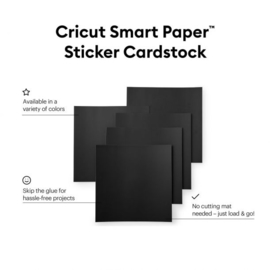 Cricut Smart Sticker Cardstock 33x33cm Black (10pcs)