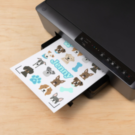 Printable Waterproof Sticker Set A4 White (6pcs)