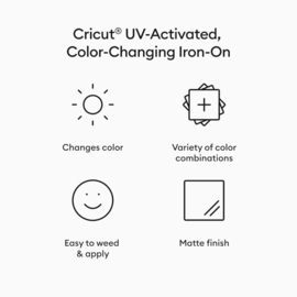 Cricut Iron On UV Color Change Pastel Red (donker roze)