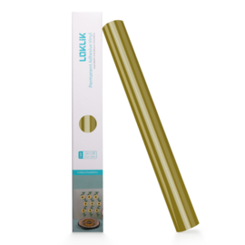 LOKLIK PERMANENT ADHESIVE VINYL GLOSSY - GOLDEN - 30.5 X 180 CM
