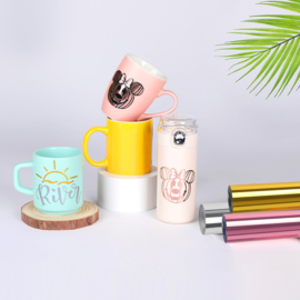 LOKLIK PERMANENT ADHESIVE VINYL MIRROR METALLIC - ROSE GOLD - 30.5 X 180 CM