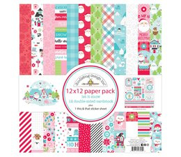 Doodlebug Design Let It Snow 12x12 Inch Paper Pack