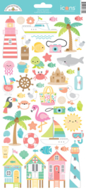 Seaside Summer Icons Stickers
