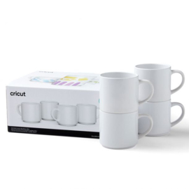 Cricut Ceramic Mug Blank White Stackable 295ml (4pcs)