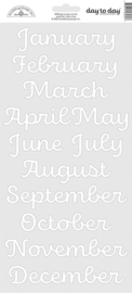 Day to Day Calendar Months Stickers