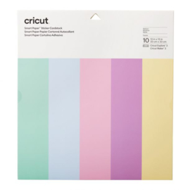 Cricut Smart Sticker Cardstock 33x33cm Pastels (10pcs)