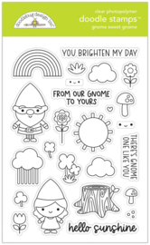Gnome Sweet Gnome Doodle Stamps