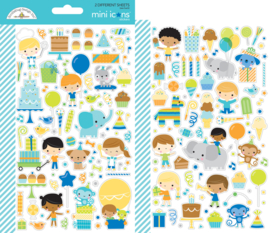 Doodlebug Design Party Time Mini Icons Stickers