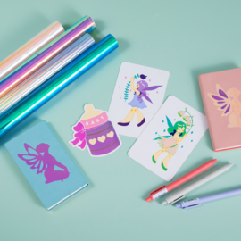 LOKLIK PERMANENT ADHESIVE VINYL HOLOGRAPHIC - AQUA BLUE - 30.5 X 90 CM