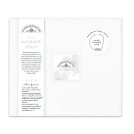 Doodlebug Design Lily White 12x12 Inch Storybook Album (5724)