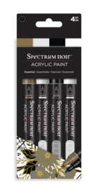 Spectrum Noir Acrylic Paint Markers Essential (4pcs)
