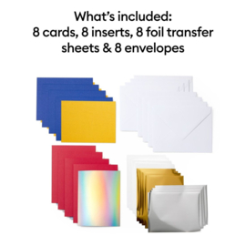 Cricut Joy Foil Transfer Insert Cards Small Celebration Sampler (8pcs)