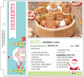 Candy Cane Lane Recipe Cards