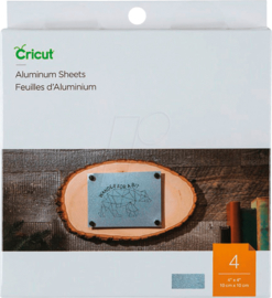 Cricut Aluminium Sheets 4x4 Inch Silver