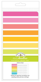 Cabana Stripe Daily Doodles Travel Planner Inserts