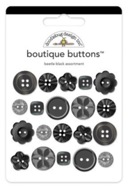 Doodlebug Design Beetle Black Boutique Buttons