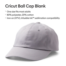 Ball Cap Blank Gray (3pcs)