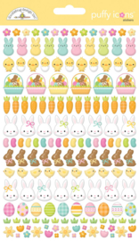 Bunny Hop Puffy Icons Stickers