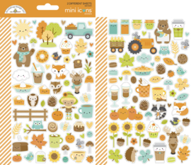 Doodlebug Design Pumpkin Spice Mini Icons Stickers