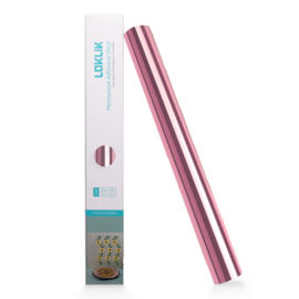 LOKLIK PERMANENT ADHESIVE VINYL MIRROR METALLIC - ROSE GOLD - 30.5 X 180 CM