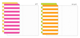 Summertime Stripes Daily Doodles Travel Planner Inserts