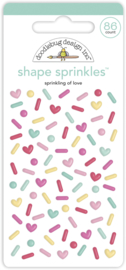 Doodlebug Design Sprinkling Of Love Shape Sprinkles