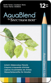 Spectrum Noir Spectrum Aquablend Watercolour Pencils Earth Tones (12pc)