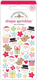 Bits Of Christmas Shape Sprinkles