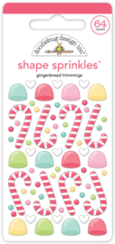 Gingerbread Trimmings Shape Sprinkles