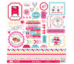 Doodlebug Design Lots of Love This & That Stickers