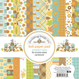 Doodlebug Design Pumpkin Spice 6x6 Inch Paper Pad