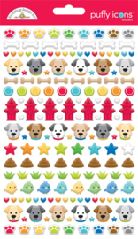 Doggone Cute Puffy Icons Stickers