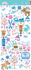Doodlebug Design Winter Wonderland Icons Stickers