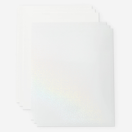 Printable Waterproof Sticker White Hologoraphic (5pcs)