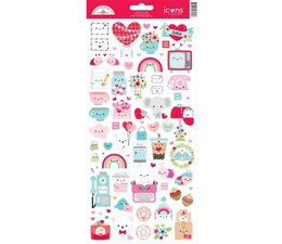 Doodlebug Design Lots of Love Icons Stickers