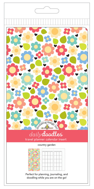 Country Garden Daily Doodles Travel Planner Inserts