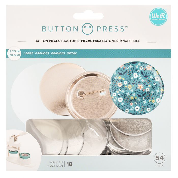 Button press navulling grote buttons Ø58mm