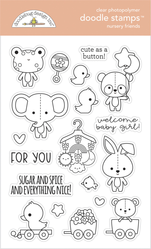 Doodlebug Design Nursery Friends Doodle Stamps