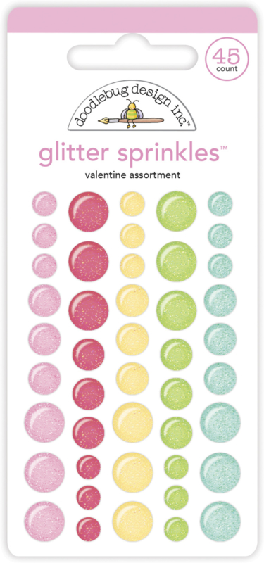 Doodlebug Design Valentine Assortment Glitter Sprinkles
