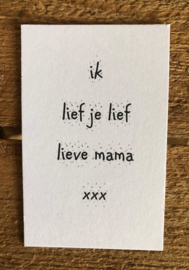 Lieve mama